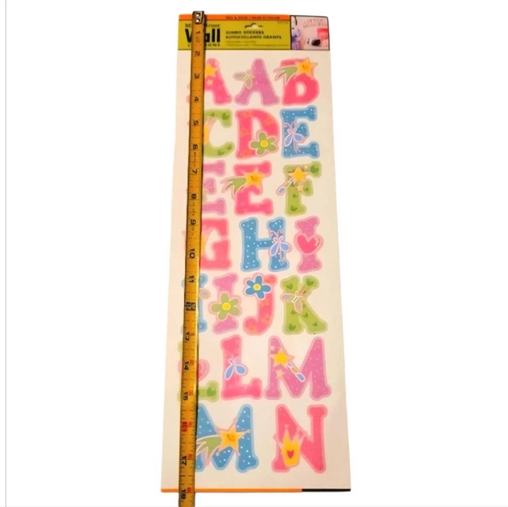 NEW Main Street Wall Creations Jumbo Wall Decals - Alphabet Collection